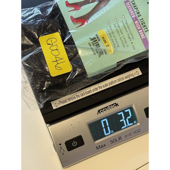 SPANX LOVE YOUR ASSETS SHAPING TIGHTS Sz 2 BLACK TEXTURED WISHBONE NEW NIP HOSE - Picture 7 of 7